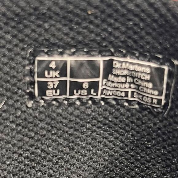 Dr Martens Shoreditch Canvas Boots Faded Red Maroon Size 6 - Picture 6 of 6